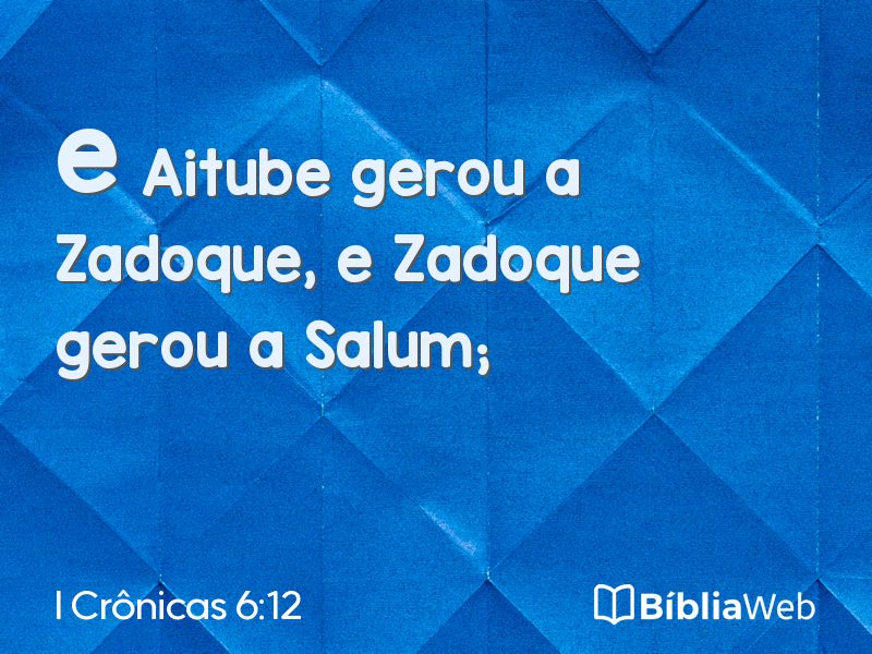 I Crônicas 6:12 em imagem para compartilhar