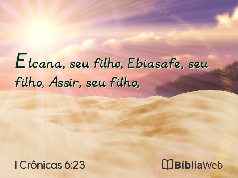 I Crônicas 6:23 em imagem para compartilhar