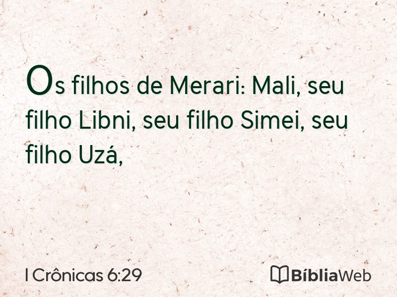 I Crônicas 6:29 em imagem para compartilhar