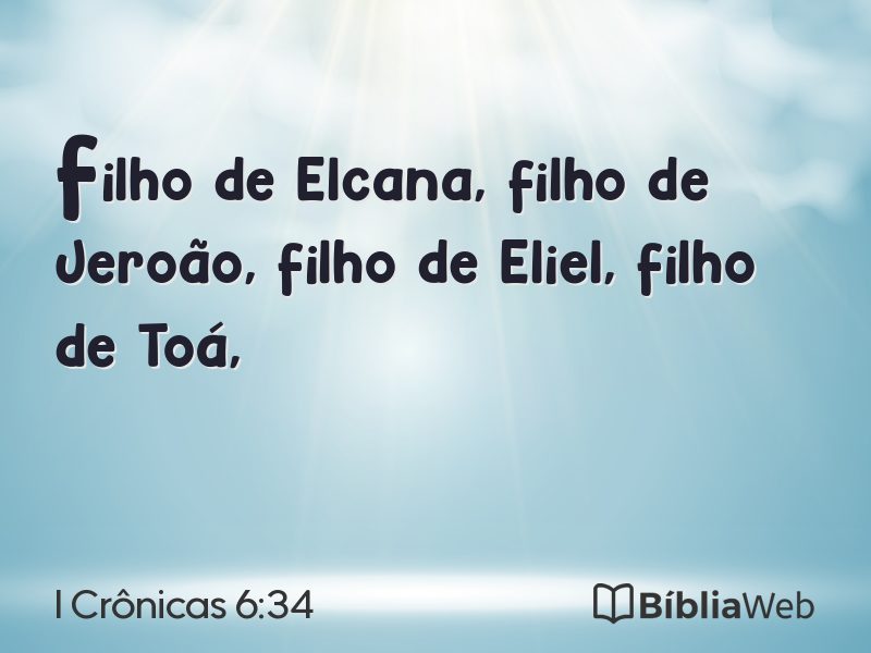 I Crônicas 6:34 em imagem para compartilhar