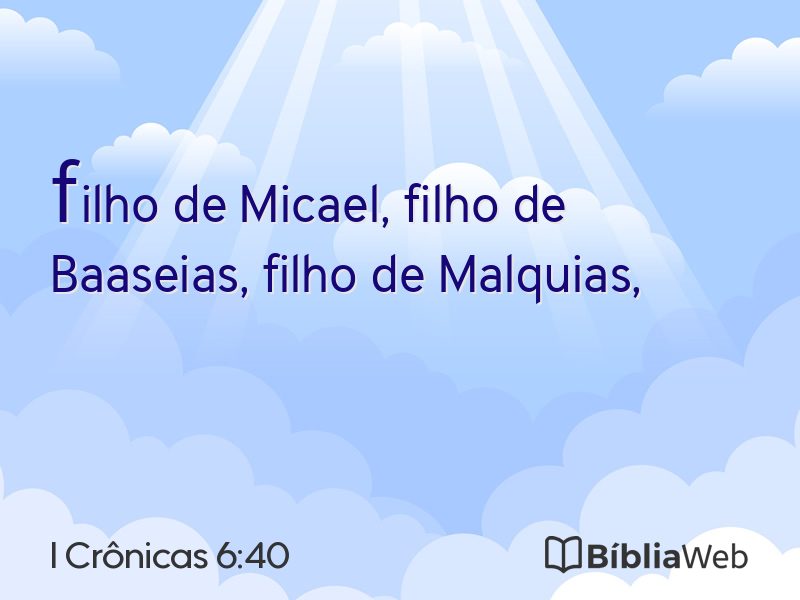 I Crônicas 6:40 em imagem para compartilhar