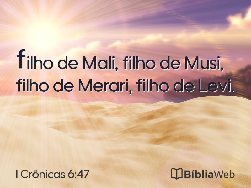 I Crônicas 6:47 em imagem para compartilhar