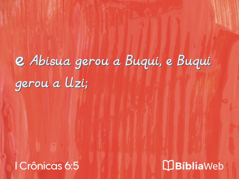 I Crônicas 6:5 em imagem para compartilhar