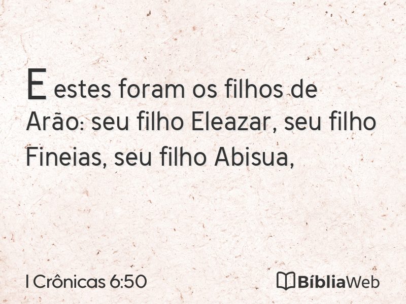 I Crônicas 6:50 em imagem para compartilhar