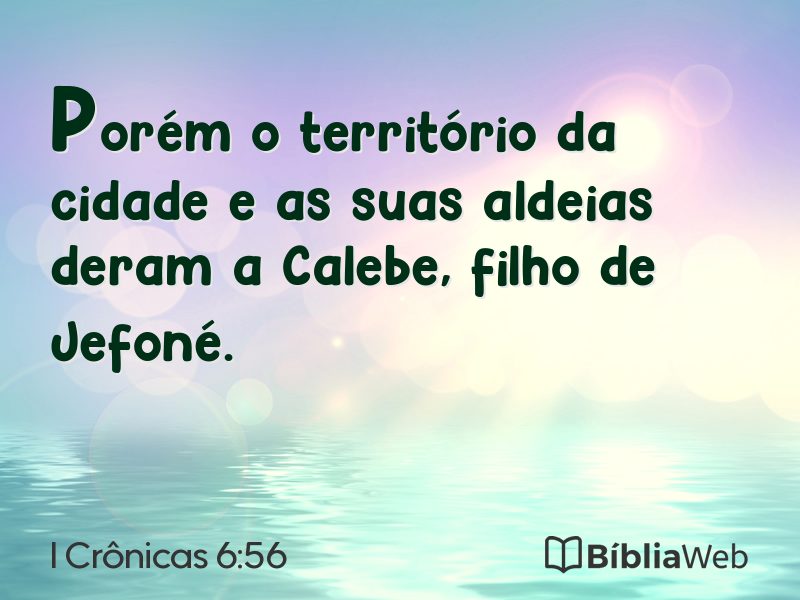I Crônicas 6:56 em imagem para compartilhar