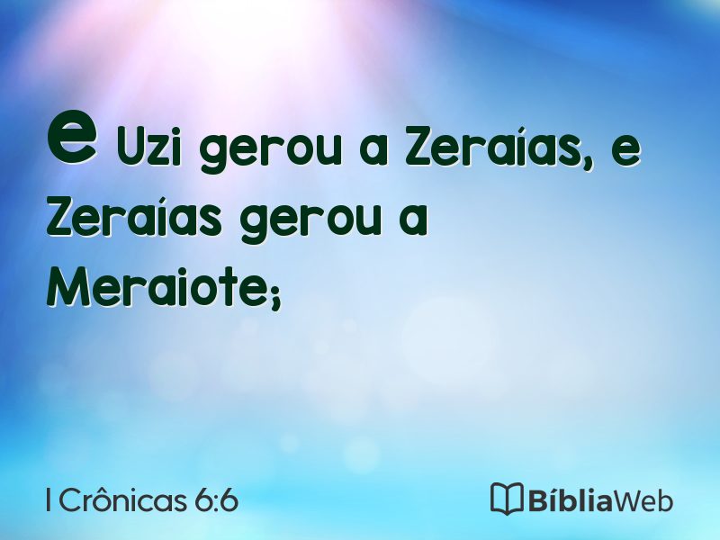 I Crônicas 6:6 em imagem para compartilhar