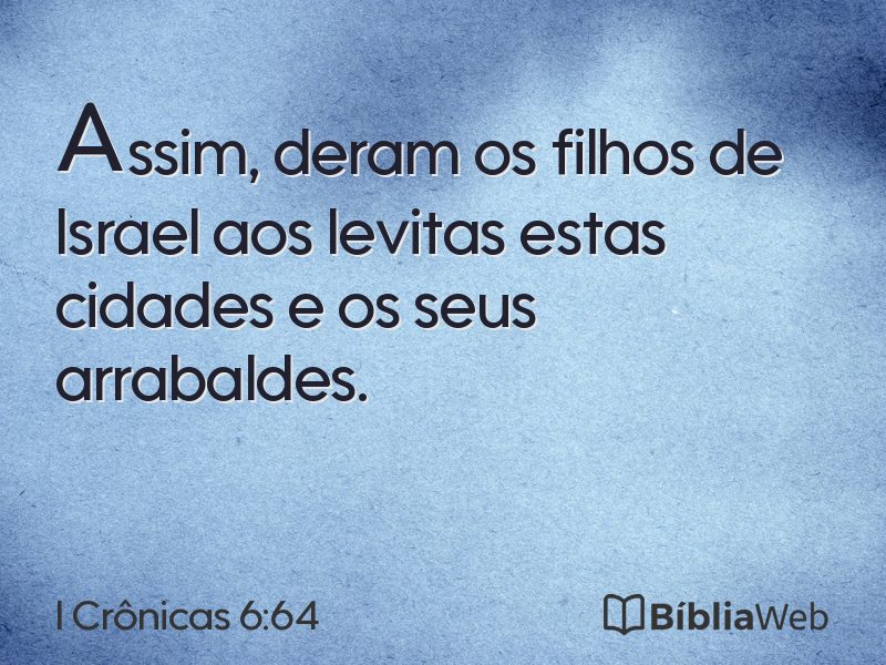 I Crônicas 6:64 em imagem para compartilhar