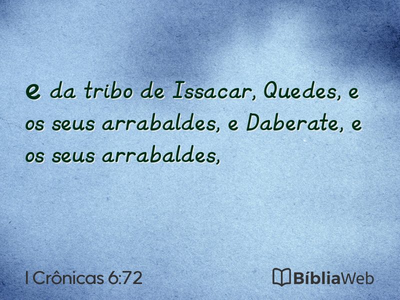 I Crônicas 6:72 em imagem para compartilhar