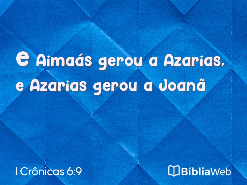 I Crônicas 6:9 em imagem para compartilhar