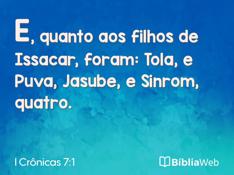 I Crônicas 7:1 em imagem para compartilhar
