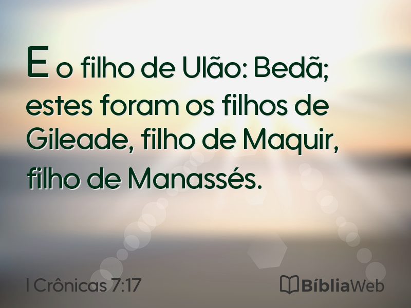 I Crônicas 7:17 em imagem para compartilhar