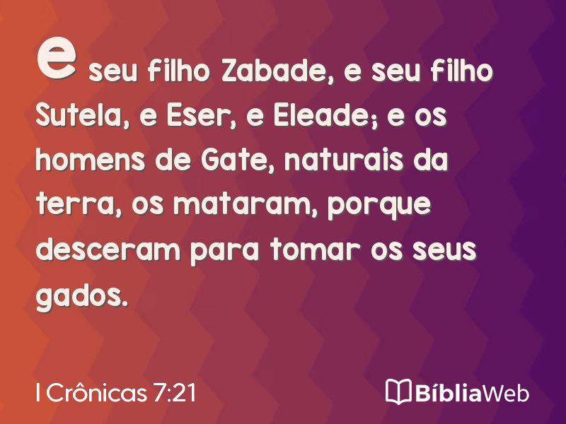 I Crônicas 7:21 em imagem para compartilhar