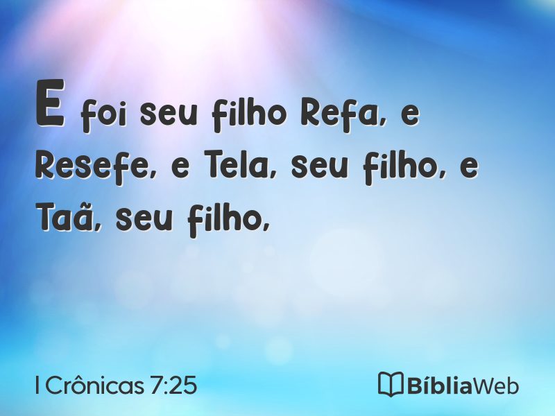 I Crônicas 7:25 em imagem para compartilhar