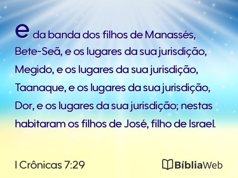 I Crônicas 7:29 em imagem para compartilhar