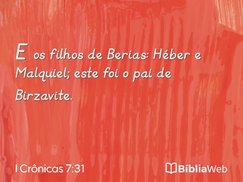 I Crônicas 7:31 em imagem para compartilhar