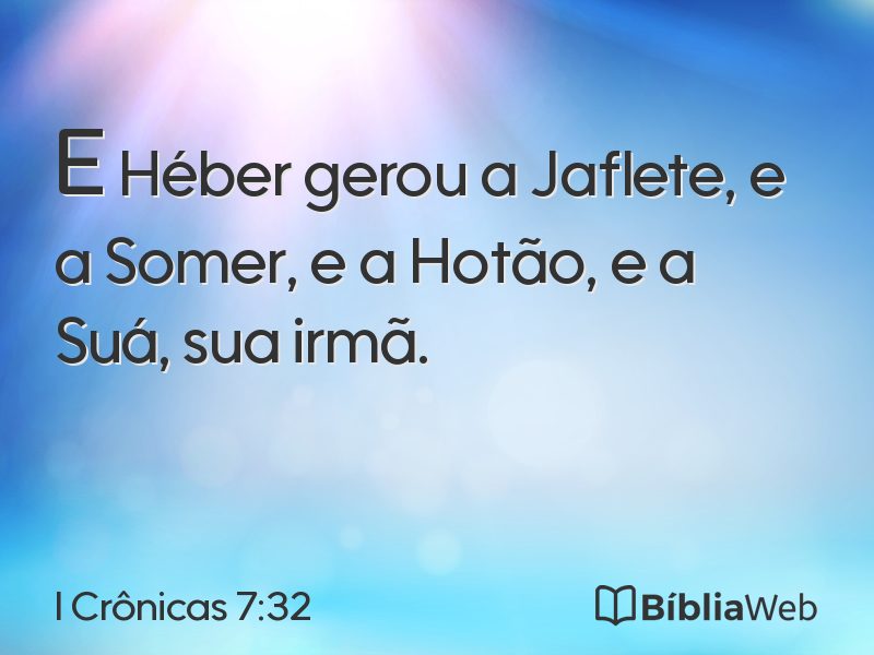 I Crônicas 7:32 em imagem para compartilhar