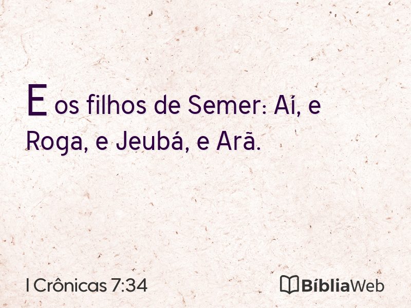 I Crônicas 7:34 em imagem para compartilhar