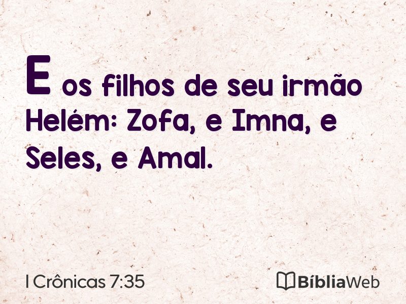 I Crônicas 7:35 em imagem para compartilhar