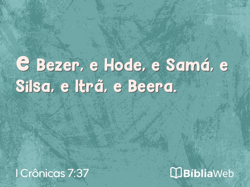 I Crônicas 7:37 em imagem para compartilhar