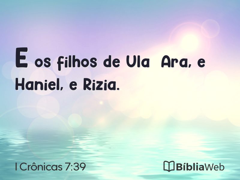 I Crônicas 7:39 em imagem para compartilhar