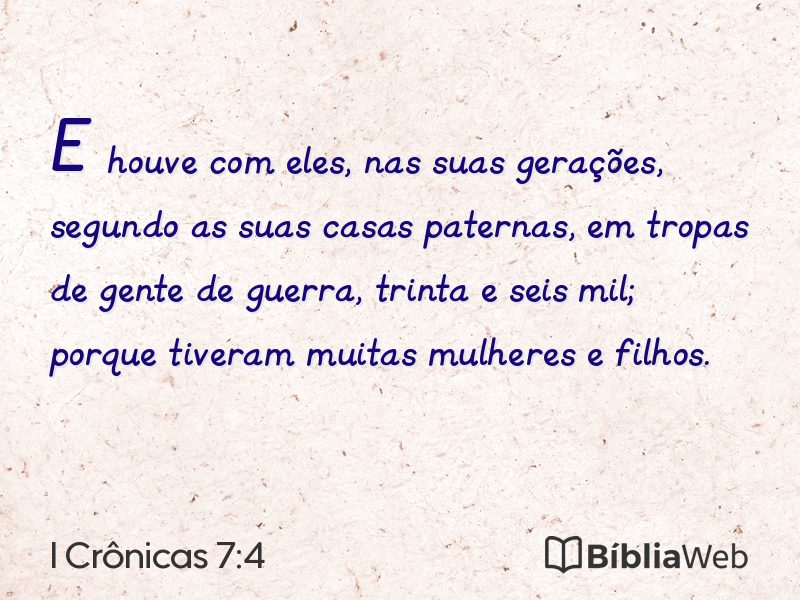 I Crônicas 7:4 em imagem para compartilhar