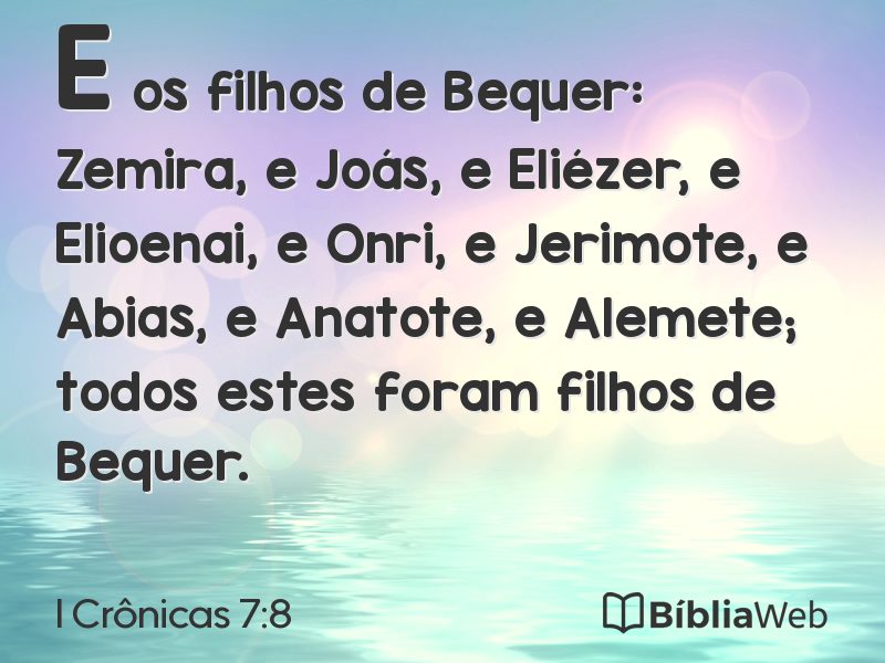 I Crônicas 7:8 em imagem para compartilhar