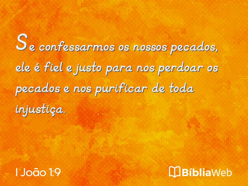 I João 1:9 em imagem para compartilhar