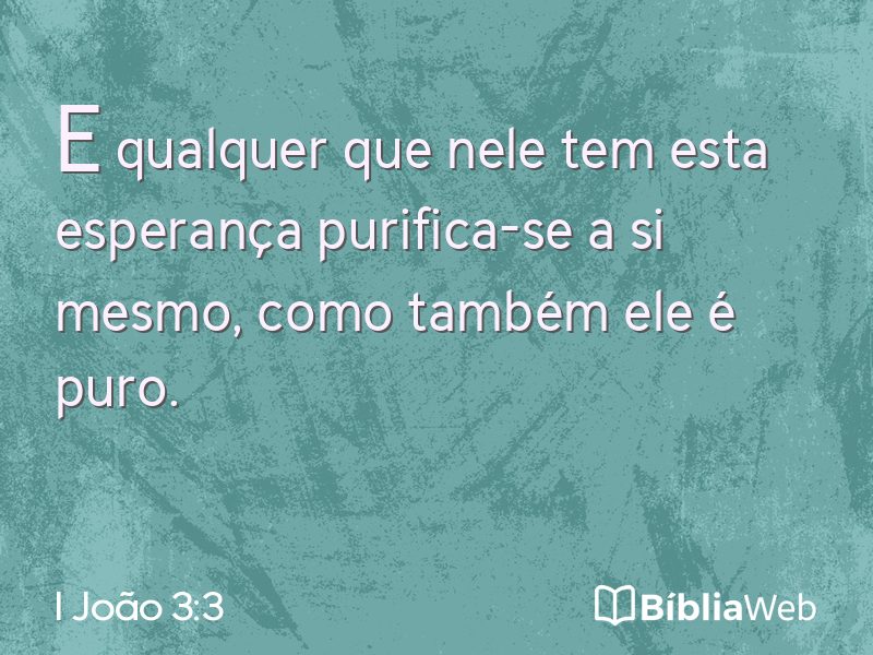 I João 3:3 em imagem para compartilhar