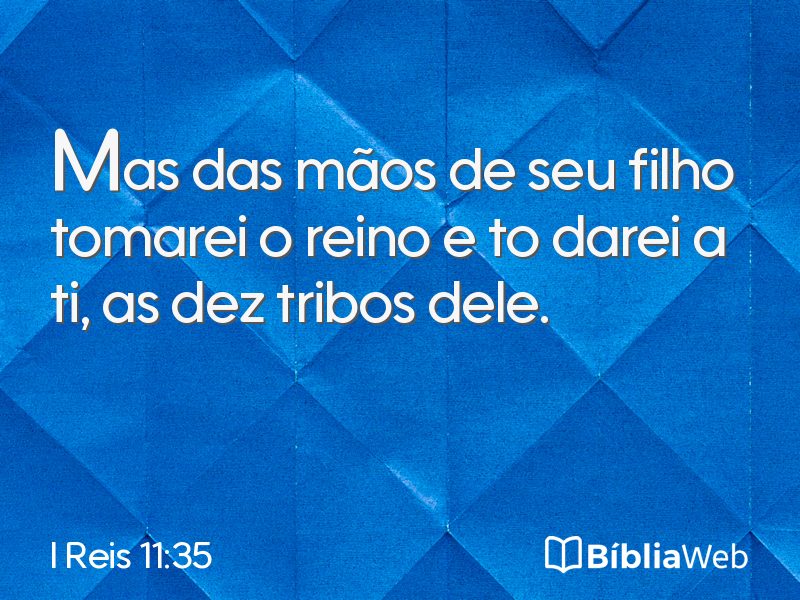 I Reis 11:35 em imagem para compartilhar