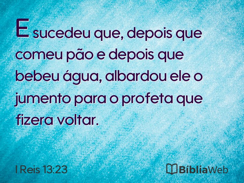 I Reis 13:23 em imagem para compartilhar