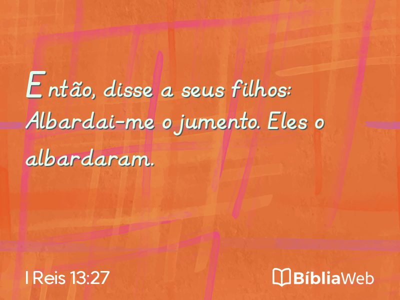 I Reis 13:27 em imagem para compartilhar