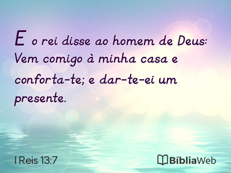 I Reis 13:7 em imagem para compartilhar