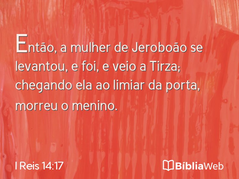 I Reis 14:17 em imagem para compartilhar
