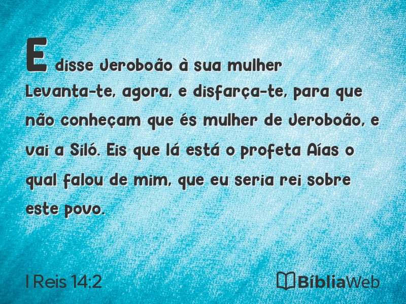 I Reis 14:2 em imagem para compartilhar