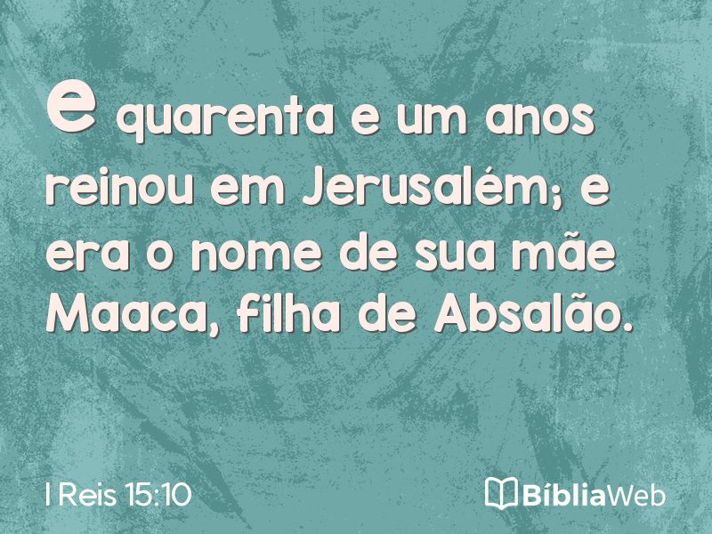 I Reis 15:10 em imagem para compartilhar