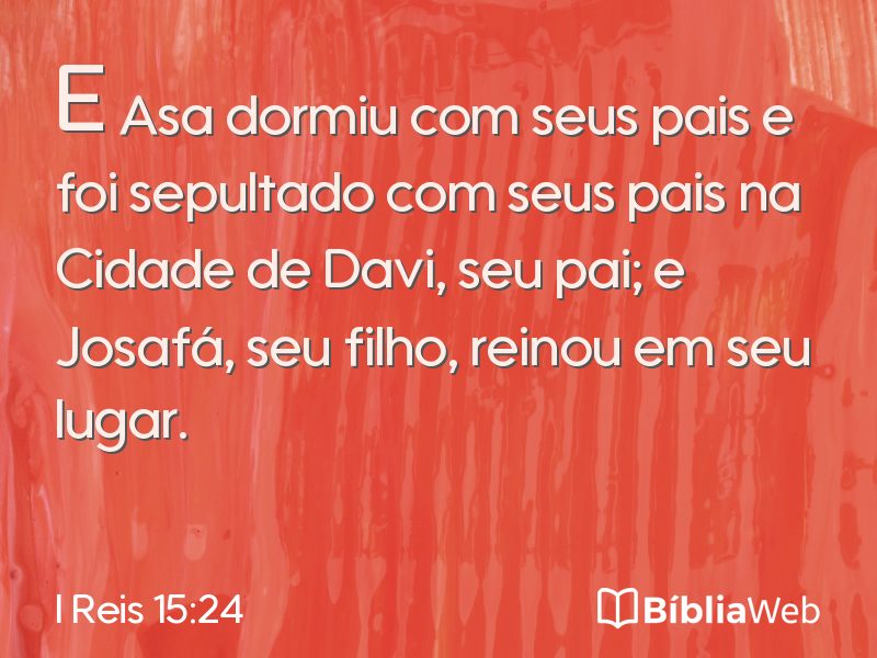 I Reis 15:24 em imagem para compartilhar
