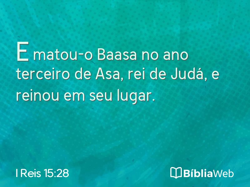 I Reis 15:28 em imagem para compartilhar