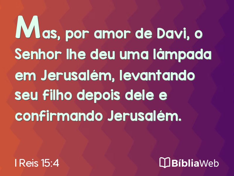 I Reis 15:4 em imagem para compartilhar