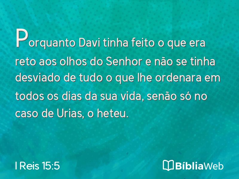 I Reis 15:5 em imagem para compartilhar