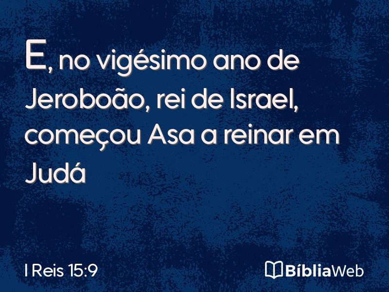 I Reis 15:9 em imagem para compartilhar