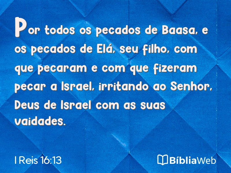 I Reis 16:13 em imagem para compartilhar