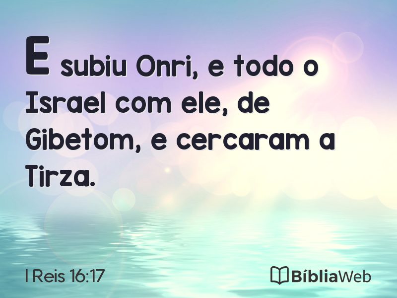 I Reis 16:17 em imagem para compartilhar