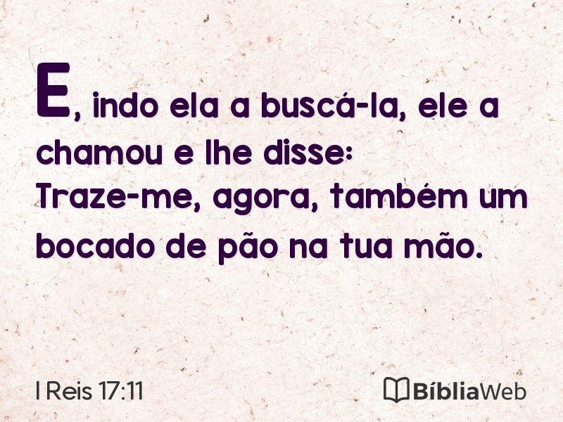I Reis 17:11 em imagem para compartilhar