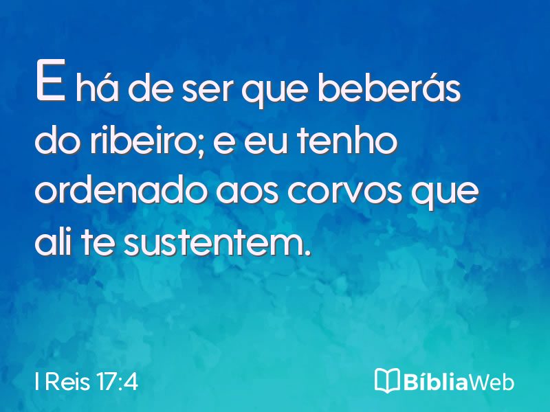 I Reis 17:4 em imagem para compartilhar