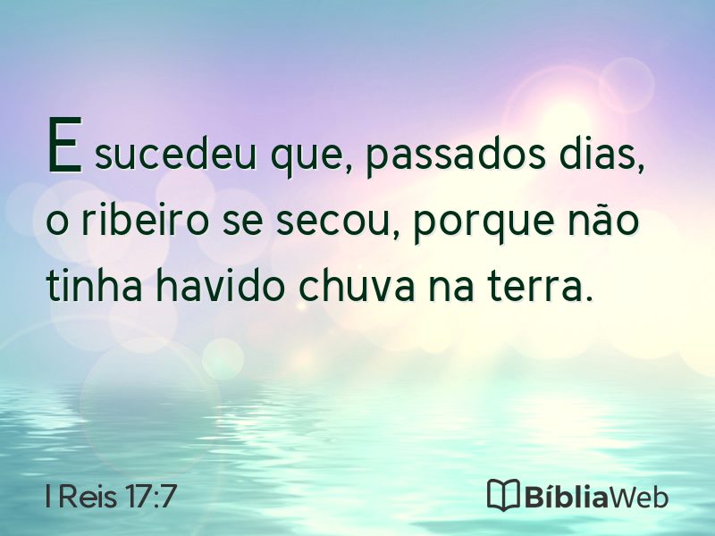 I Reis 17:7 em imagem para compartilhar