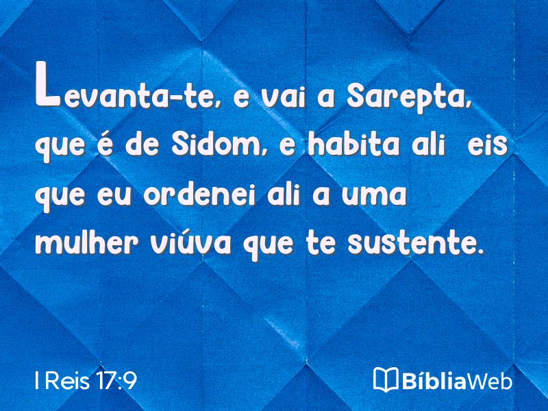I Reis 17:9 em imagem para compartilhar