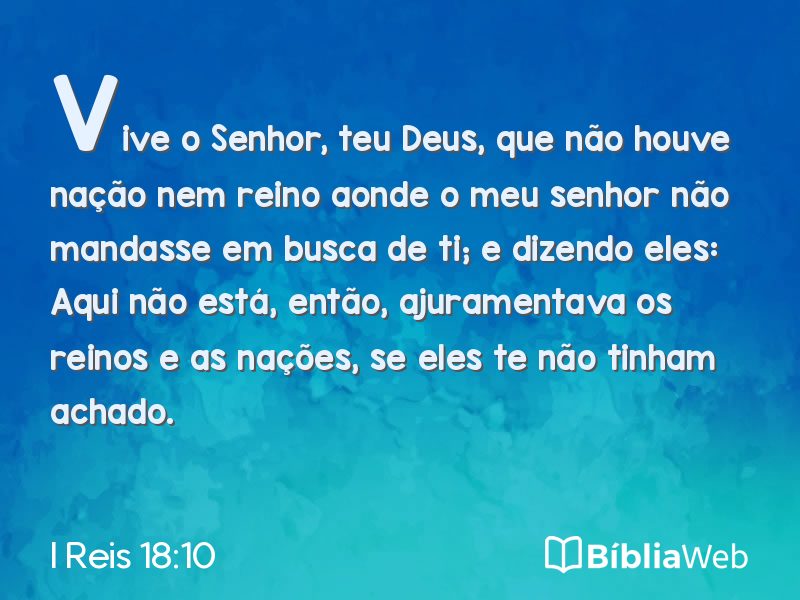 I Reis 18:10 em imagem para compartilhar