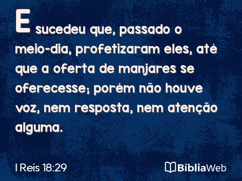 I Reis 18:29 em imagem para compartilhar