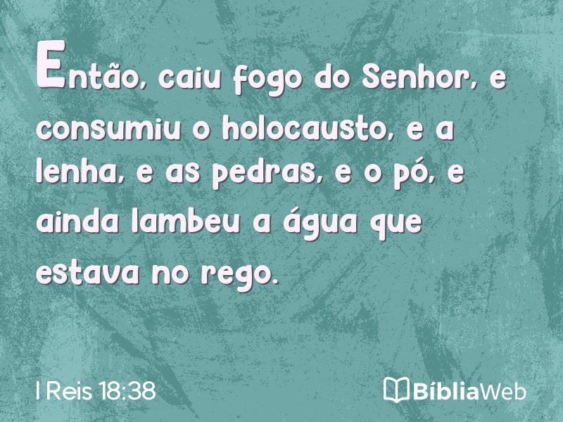 I Reis 18:38 em imagem para compartilhar