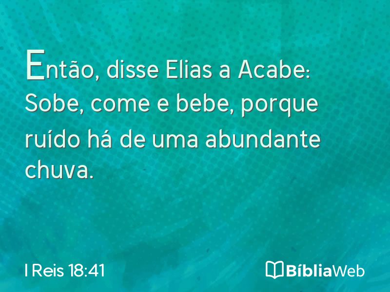 I Reis 18:41 em imagem para compartilhar